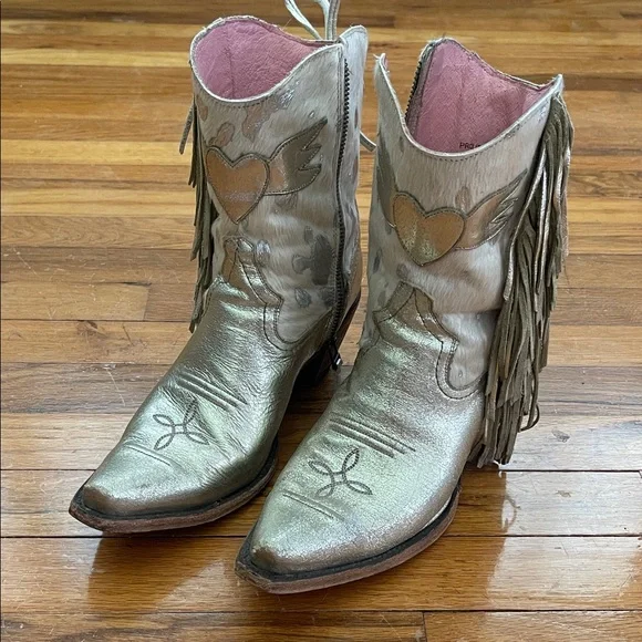 JUNK GYPSY WOMEN'S SPIRIT ANIMAL OMBRE FRINGE WESTERN FASHION BOOTIES - LANE - Picture 2 of 12